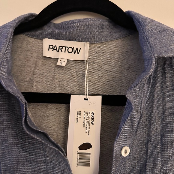 Brand new designer blue button down - Picture 4 of 5